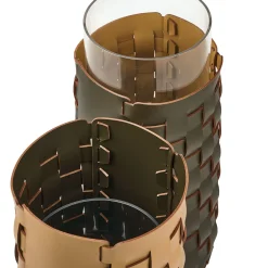 ADJ Style Portaombrelli Bottega in pelle di olivo e senape><noscript><img width=