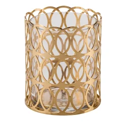 Villari PORTASPAZZOLINO NEW YORK - ORO> Arredo Bagno