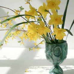 Raffaella Bandera Portavaso in ceramica verde Acini><noscript><img width=