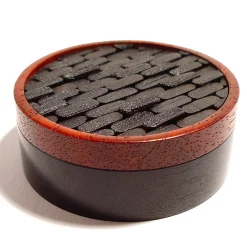 Mauro Sarti Portavaso Tessere in ebano e padauk> Scatole