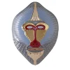 Bosa Primati Maschera Mandrillus Azzurro lucido con dettagli in metallo Scultura da parete di Elena Salmistraro> Sculture Da Parete