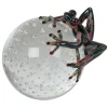 VGnewtrend Rana di vetro verde petrolio su sfera> Statuine