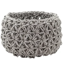 Rosanna Contadini Ricami Gray Basket di> Ceste