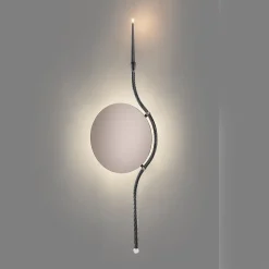 Aina Kari Rising Sun V Specchio da parete con finitura nera e grigia><noscript><img width=