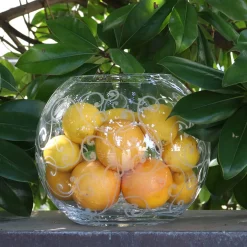 Griffe Montenapoleone by Vetrerie di Empoli Ritmica Vaso sferico in vetro verde><noscript><img width=