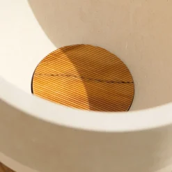 Pimar Limestone Rito N. 3 B Coppa Decorativa in Legno d'Ulivo e Pietra Leccese><noscript><img width=