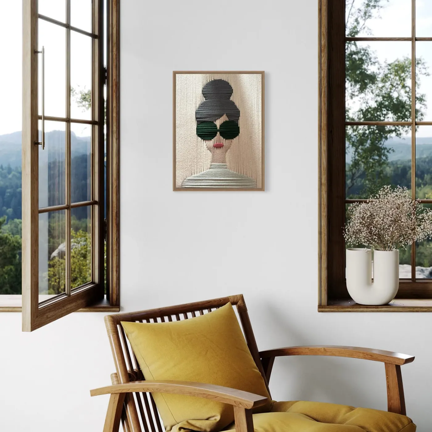 Kubel Design Ritratto Arazzo multicolore #3> Pannelli Decorativi