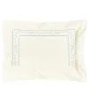 Verderoccia Roma Off White & Light Blue US King Sham> Biancheria Da Letto