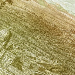 Grand Tour by Vito Nesta Roma Plaid in velluto con veduta di Roma> Coperte