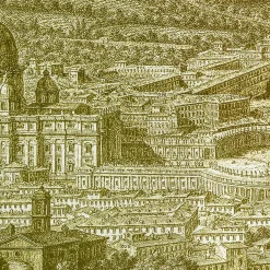 Grand Tour by Vito Nesta Roma Plaid in velluto con veduta di Roma><noscript><img width=