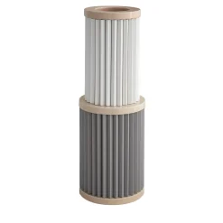 Mutina Rombini C Vaso Bianco e Grigio di Ronan e Erwan Bouroullec> Vasi Da Fiori