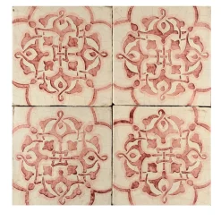 Studio Le Nid Rosso Ficus Indica Set di 4 piastrelle #7> Piastrelle E Pavimenti