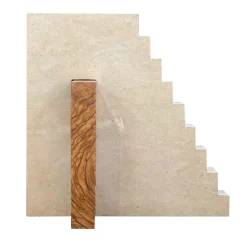 Pimar Limestone Ruderi 02 Scultura in Legno d'Ulivo e Pietra Leccese> Sculture Decorative
