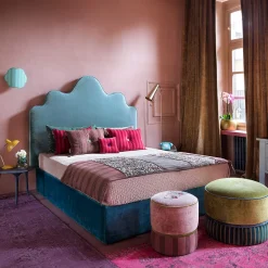 Carlotta Oddone Runner da letto Damasco Blooming Antiqued Pink> Coperte