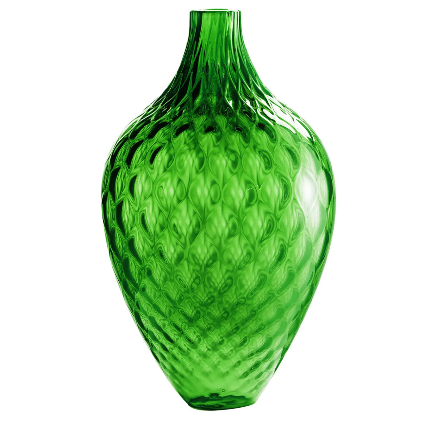 NasonMoretti Samarcanda Vaso decorativo alto Balloton verde pino> Vasi Da Fiori