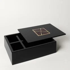 Piccoli Smalti Scatola Cloisonné Laccata Nera><noscript><img width=