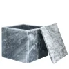 FiammettaV Home Collection Scatola cubica in marmo grigio Bardiglio con coperchio> Scatole
