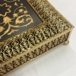 Bianco Bianchi Scatola di lusso con cerniera in oro> Scatole