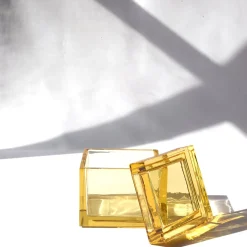 Studio Bojola Scatola Gialla In Cristallo Palmi><noscript><img width=