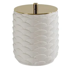 Villari SCATOLA IN COTONE PAVONE - BIANCO #2> Arredo Bagno