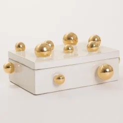 ND Dolfi Scatola in maiolica Oro> Scatole