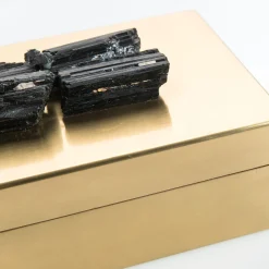 Selezioni Domus Scatola in Ottone con Pietre di Tormalina><noscript><img width=