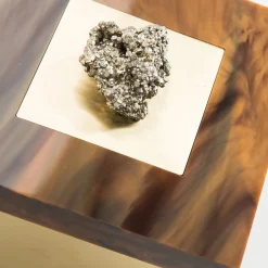 Selezioni Domus Scatola in Ottone con Pietre di Pirite><noscript><img width=