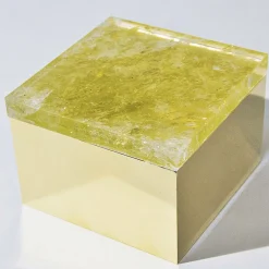 Giuliano Tincani Scatola in ottone di quarzo giallo><noscript><img width=