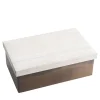 Selezioni Domus Scatola in Pelle di Anguila e Ottone Lucido con Coperchio> Scatole