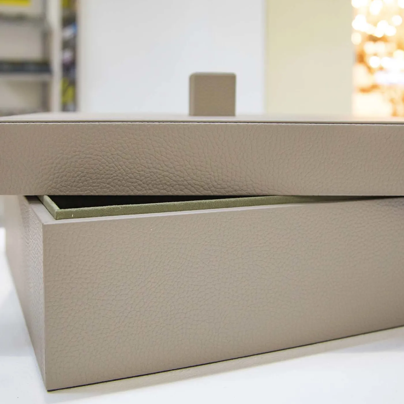 Cassigoli Scatola in pelle Scuretto in sabbia> Scatole