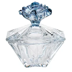 Creart Scatola Milano bicolore sfaccettata con pomello a forma di fiore #1> Scatole