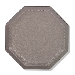 Cassigoli Scatola Ottagonale Del Monte in legno e pelle grigia luna> Scatole