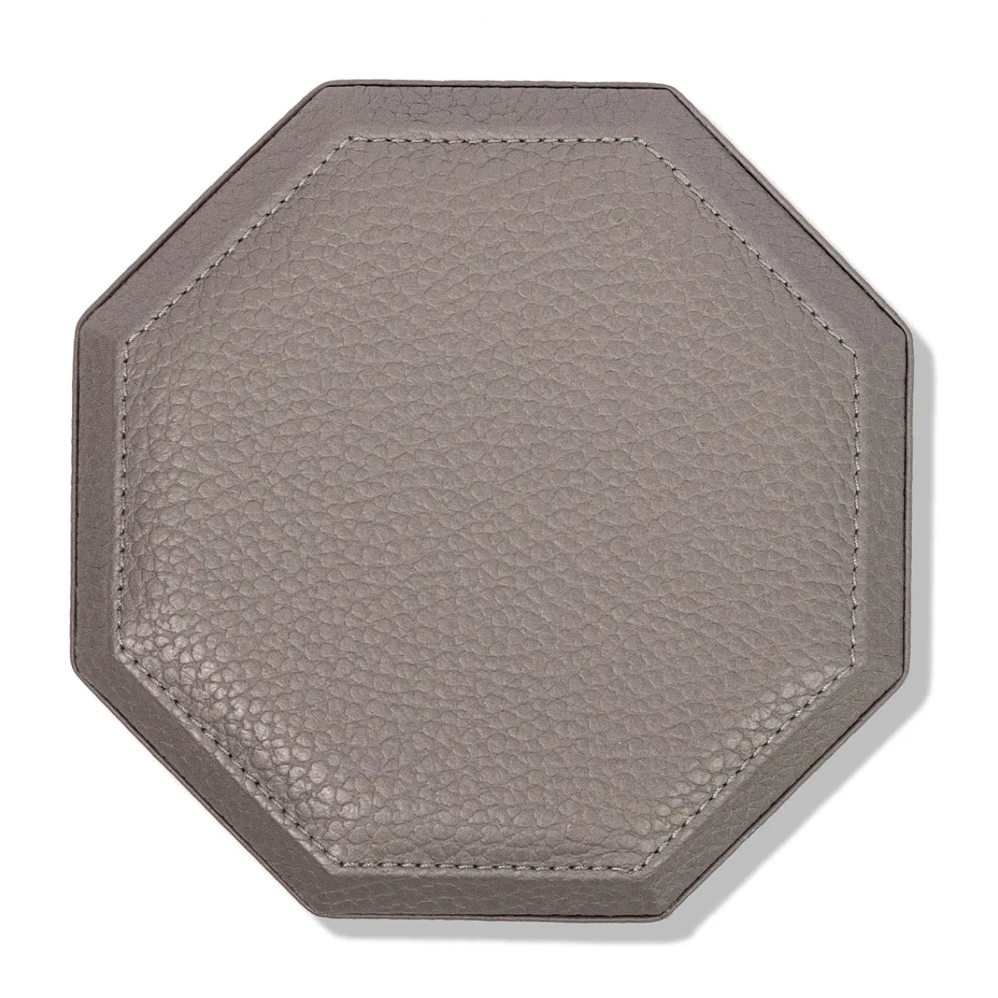Cassigoli Scatola Ottagonale Del Monte in legno e pelle grigia luna> Scatole