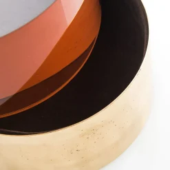 Selezioni Domus Scatola Ovale in Plex e Ottone con Coperchio Ice><noscript><img width=