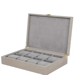 Pinetti Scatola per orologi Prestige in pelle marrone> Portagioie