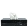 FiammettaV Home Collection Scatola per tessuti in marmo nero> Arredo Bagno