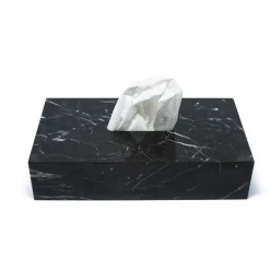 FiammettaV Home Collection Scatola per tessuti in marmo nero><noscript><img width=