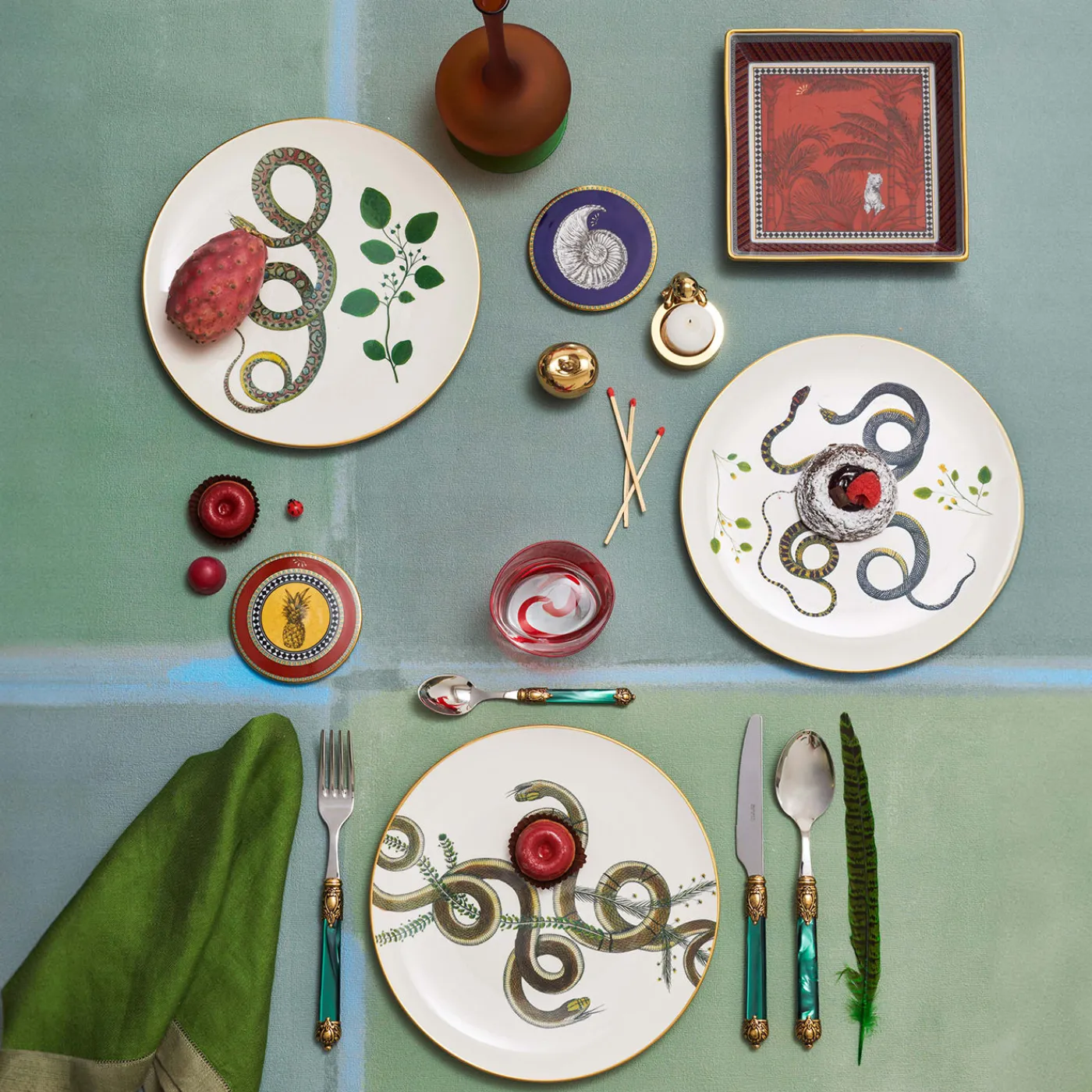 Ghidini 1961 Scatola piccola in ciliegio annodato in ottone di Nika Zupanc> Scatole