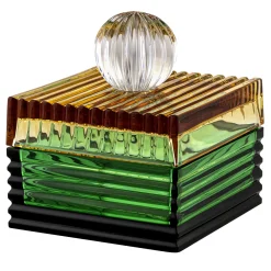 Baldi Home Jewels Scatola Piccola Playful in verde e ambra> Scatole
