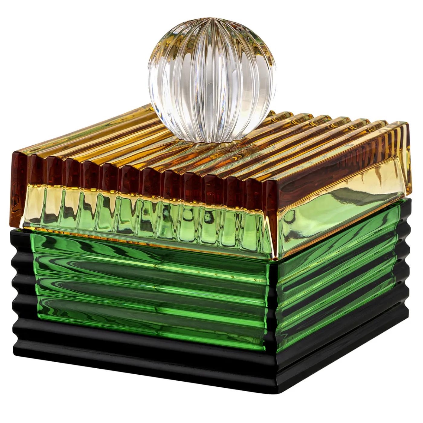 Baldi Home Jewels Scatola Piccola Playful in verde e ambra> Scatole
