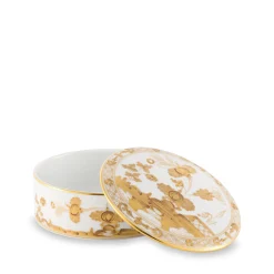 GINORI 1735 Scatola Portaoggetti Grande Rotonda Oriente Italiano Aurum> Scatole