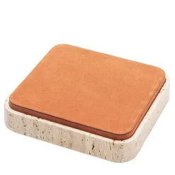 Giobagnara Scatola quadrata in pelle e marmo Giza #7> Scatole