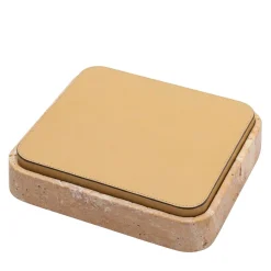 Giobagnara Scatola quadrata in pelle e marmo Giza #5> Scatole