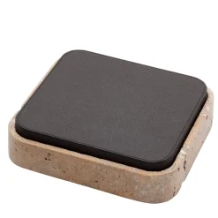 Giobagnara Scatola quadrata in pelle e marmo Giza #12> Scatole