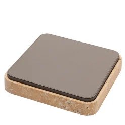 Giobagnara Scatola quadrata in pelle e marmo Giza #4> Scatole