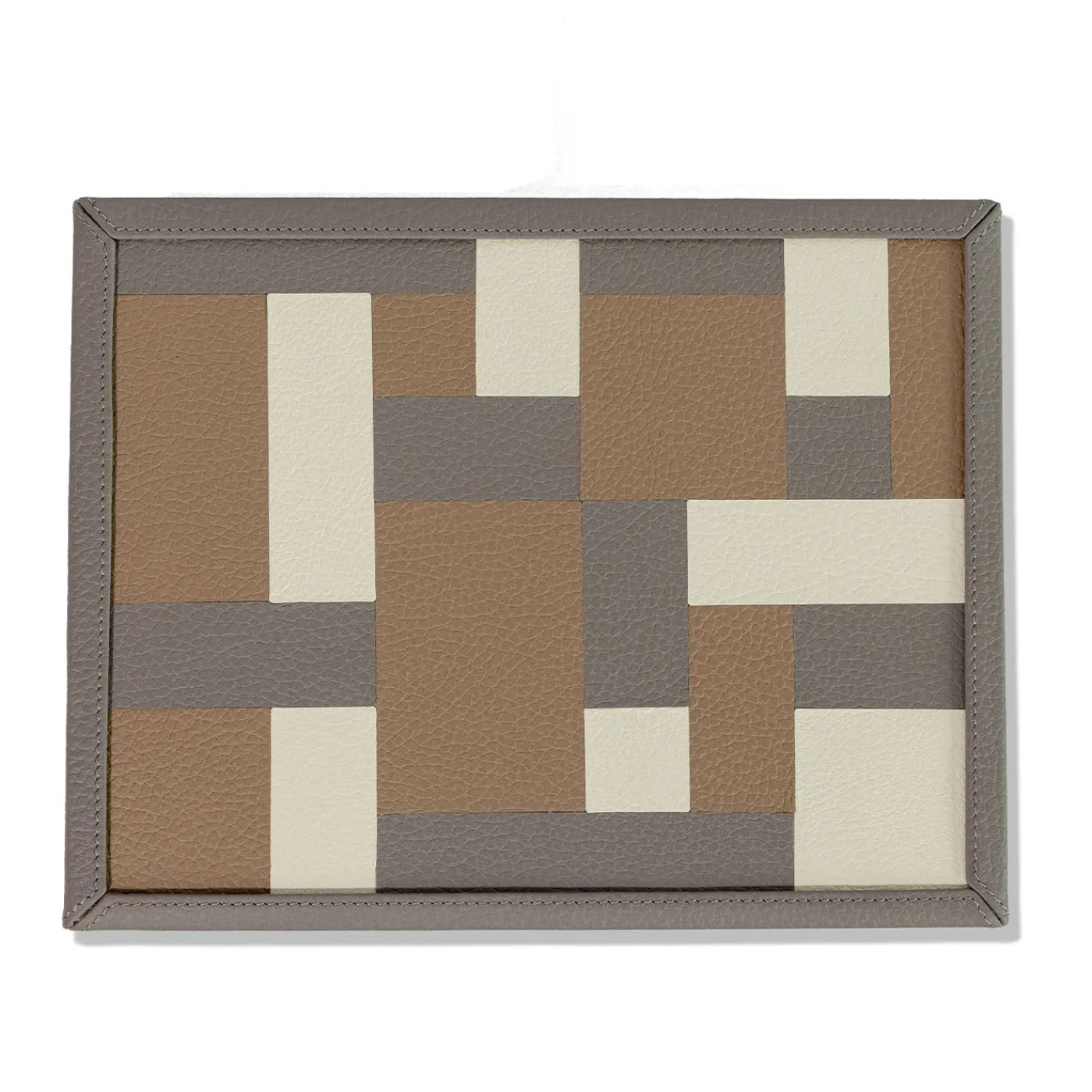 Cassigoli Scatola Ravenna in legno e pelle grigia luna> Scatole