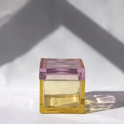 Studio Bojola Scatola Rosa in Cristallo Palmi> Scatole