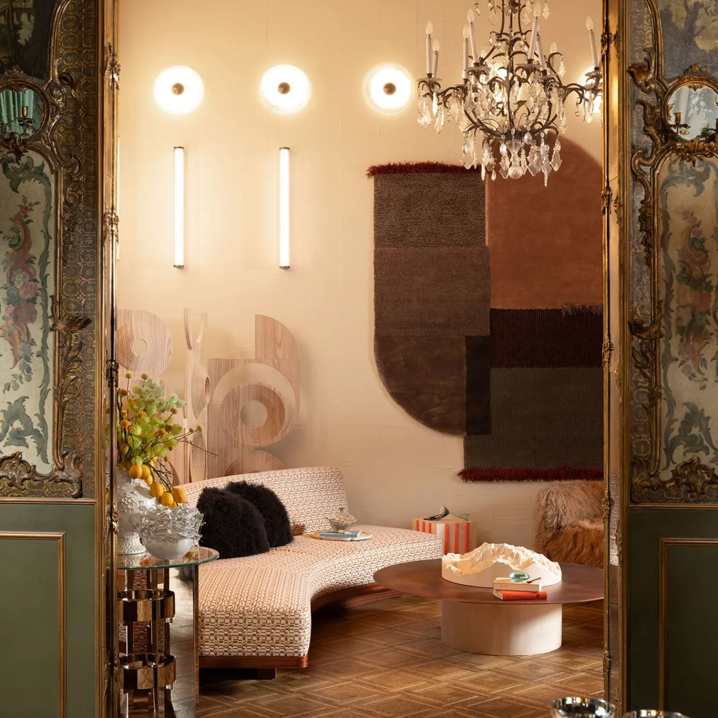 Creart Scatola Rotonda in Vetro Verde Twister 03 con Coperchio> Scatole