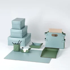 ADJ Style Scatola Snob in pelle blu chiaro #2><noscript><img width=