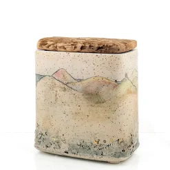 Agnes Duerrschnabel Atelier Scatola Staircase To The Hills in Gres Policromo con Coperchio in Legno> Scatole